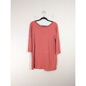 J. Jill Wearever Top Women M Mauve Pink‎ Relaxed Fit 3/4 Sleeve Tunic